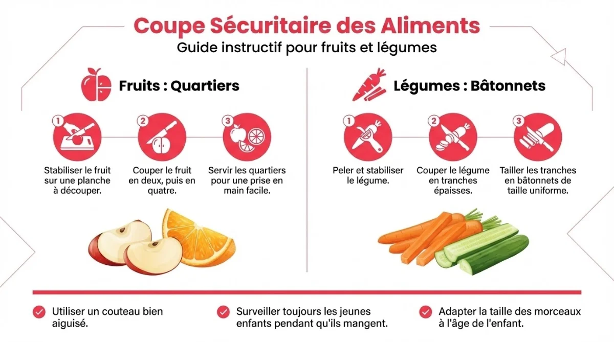 Illustration infographique douce montrant les bénéfices des morceaux - icônes de motricité fine, développement sensoriel et autonomie, palette pastel