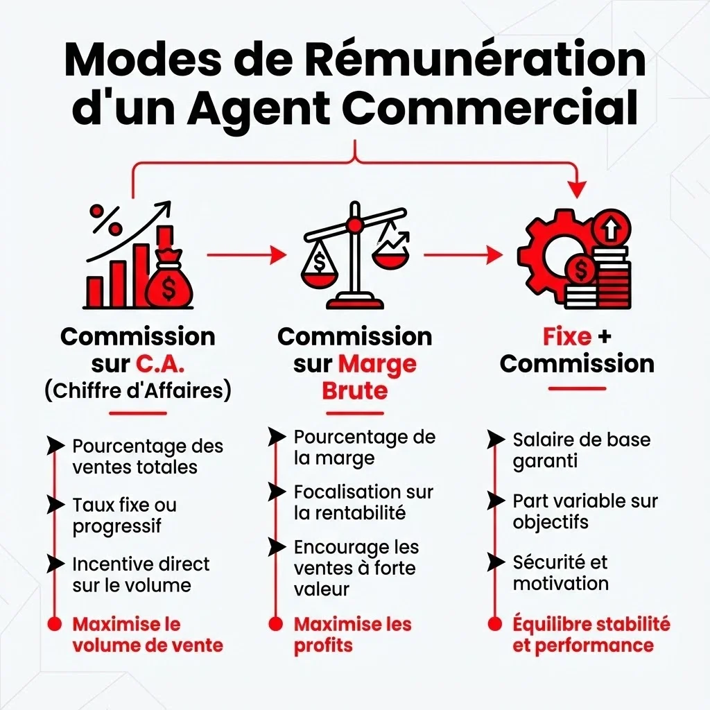 [image : Infographie sur les différents modes de rémunération]