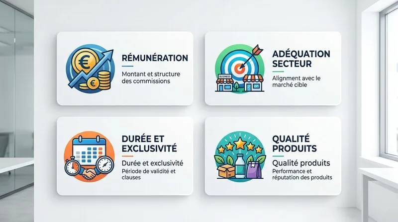 Les 4 critères pour évaluer un mandat commercial avant de signer