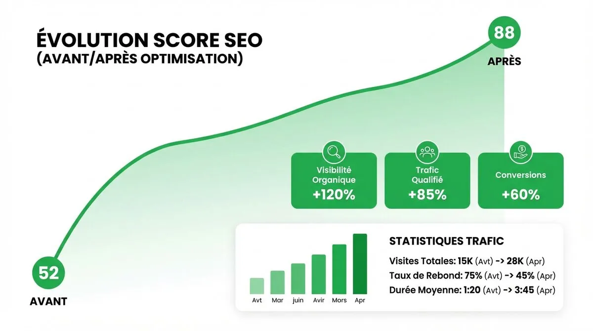 Rapport Clearscope avec la liste des termes recommandés et leur fréquence
