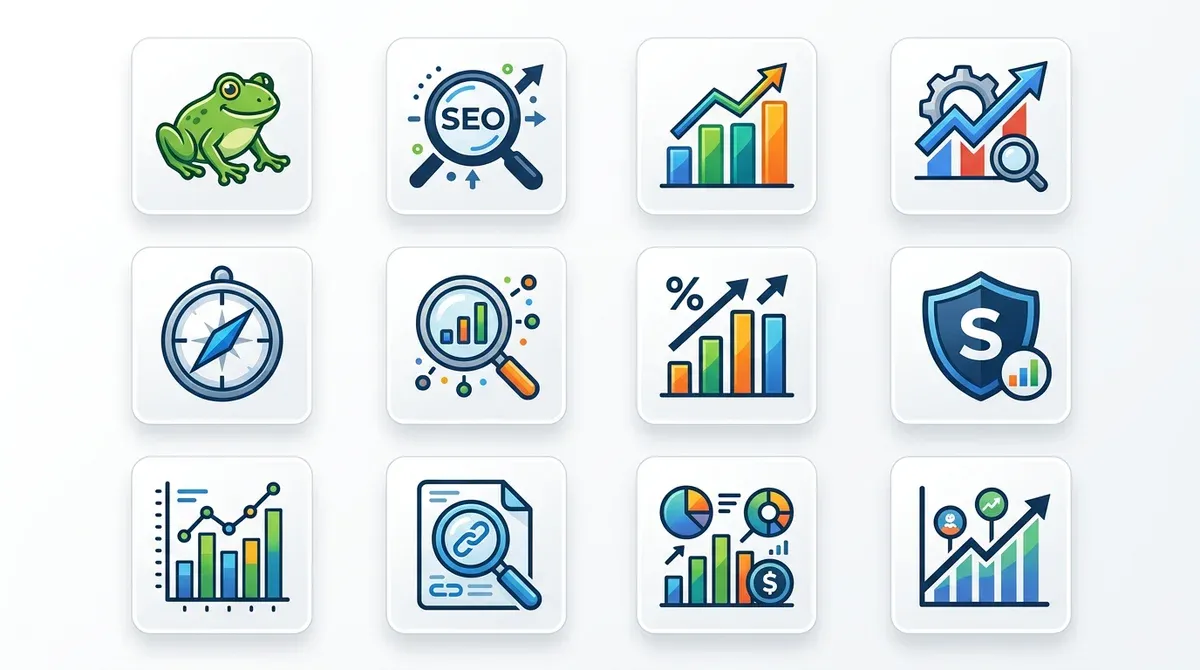 Logos d'outils SEO populaires