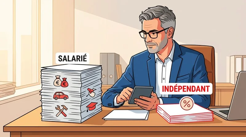 Dirigeant de PME comparant le coût d'un commercial salarié et celui d'un agent commercial indépendant